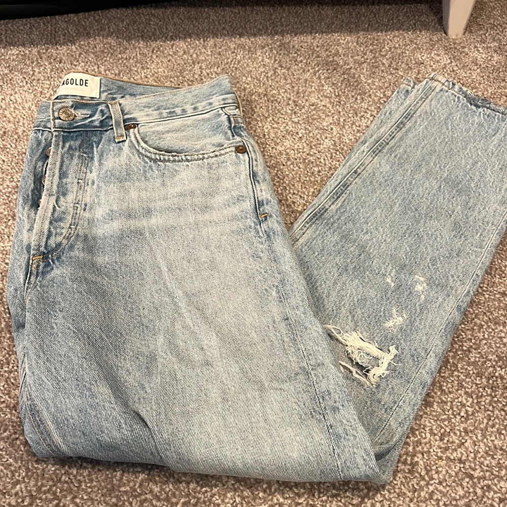 Adolde Light Wash Rip Jeans